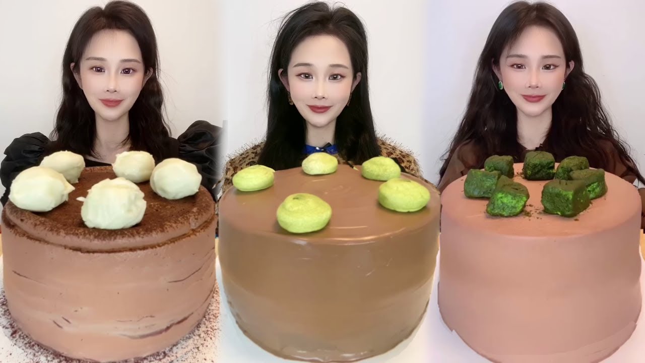 Asmr🍰Eating Chocolate Blind Thousand Layer🍰 (Soft And Waxy Sound) 크림丨먹방丨Mukbang丨Satisfying丨Eatings