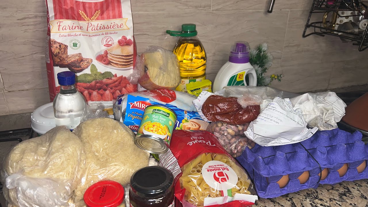 تقدية كرطونة رمضان 🌙 هدشي لي خديت ليها🥹فرحتي بيها كبيرة😘لله ارزق الجميع 