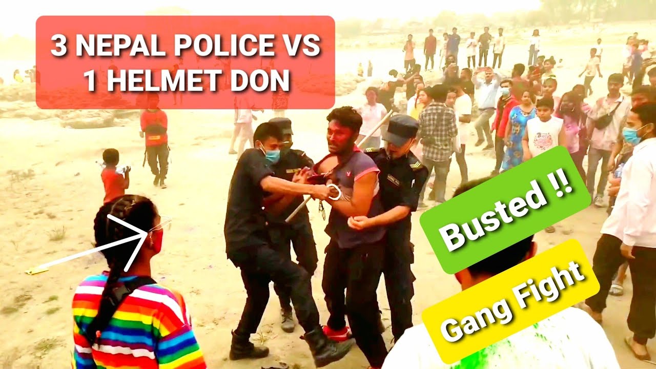 CHITWAN Holi Fight Busted !!! Nepal police