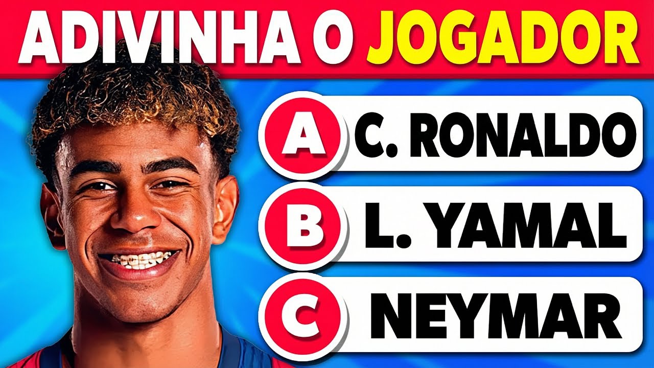 Adivinhe o NOME de 80 JOGADORES de FUTEBOL ⚽️👕 | Desde Fácil até Impossível | Quiz de Futebol