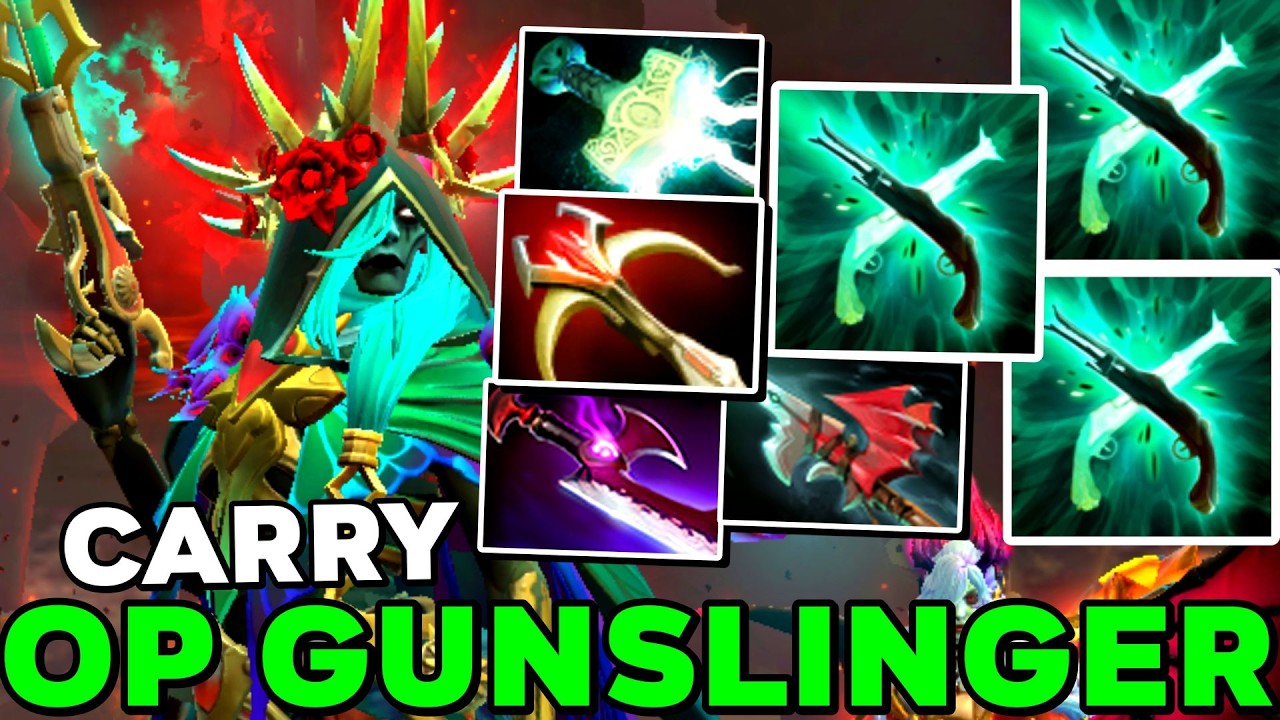 Muerta jako Carry Op Gunslinger Electric Build - Dota 2 Pro Ranking Gameplay