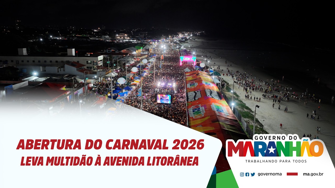 Abertura do Carnaval 2026 leva multidão à Avenida Litorânea