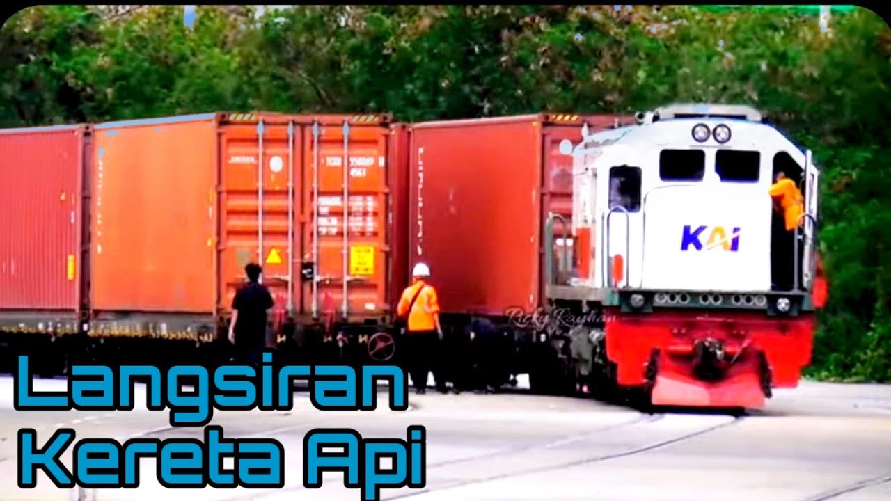 Proses Langsir dan Keberangkatan Kereta Api Petikemas dr Pelabuhan Tanjung Priok #part3  #langsiran