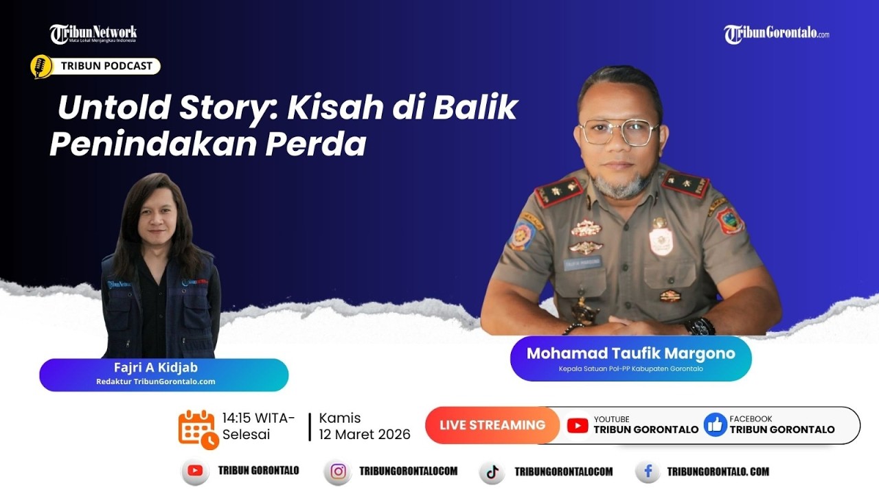 🔴 LIVE | Tribun Podcast ~ Untold Story: Kisah di Balik Penindakan Perda