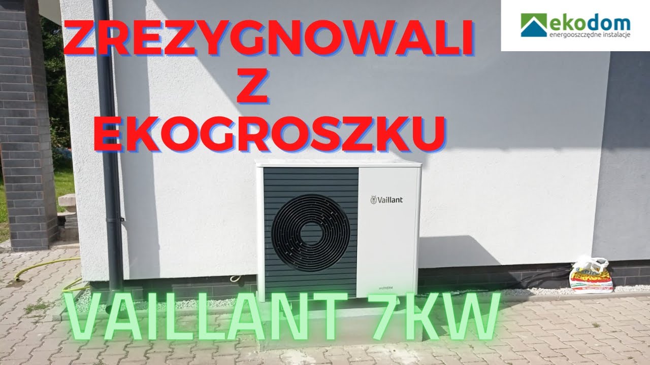 Modernizacja  z ekogroszku na  pompę ciepła  Vaillant 7 kW
