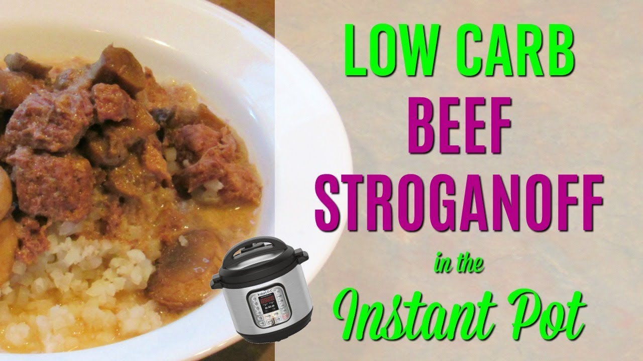 Low Carb BEEF STROGANOFF || Instant Pot/ Pressure Cooker Recipe Collab