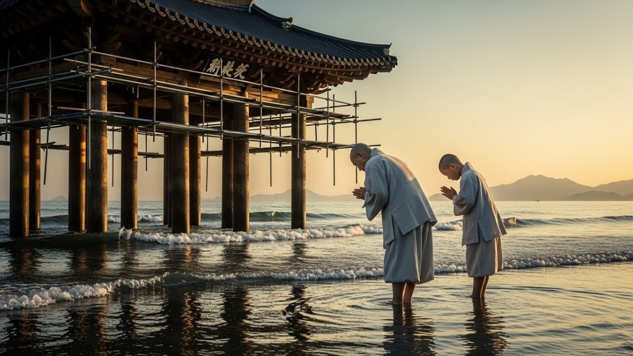 “스님이 바다에 절을 짓겠다고 했을 때, 모두가 웃었다  사람들은 스님을 미쳤다 했지만, 바다는 기억했다 ”
