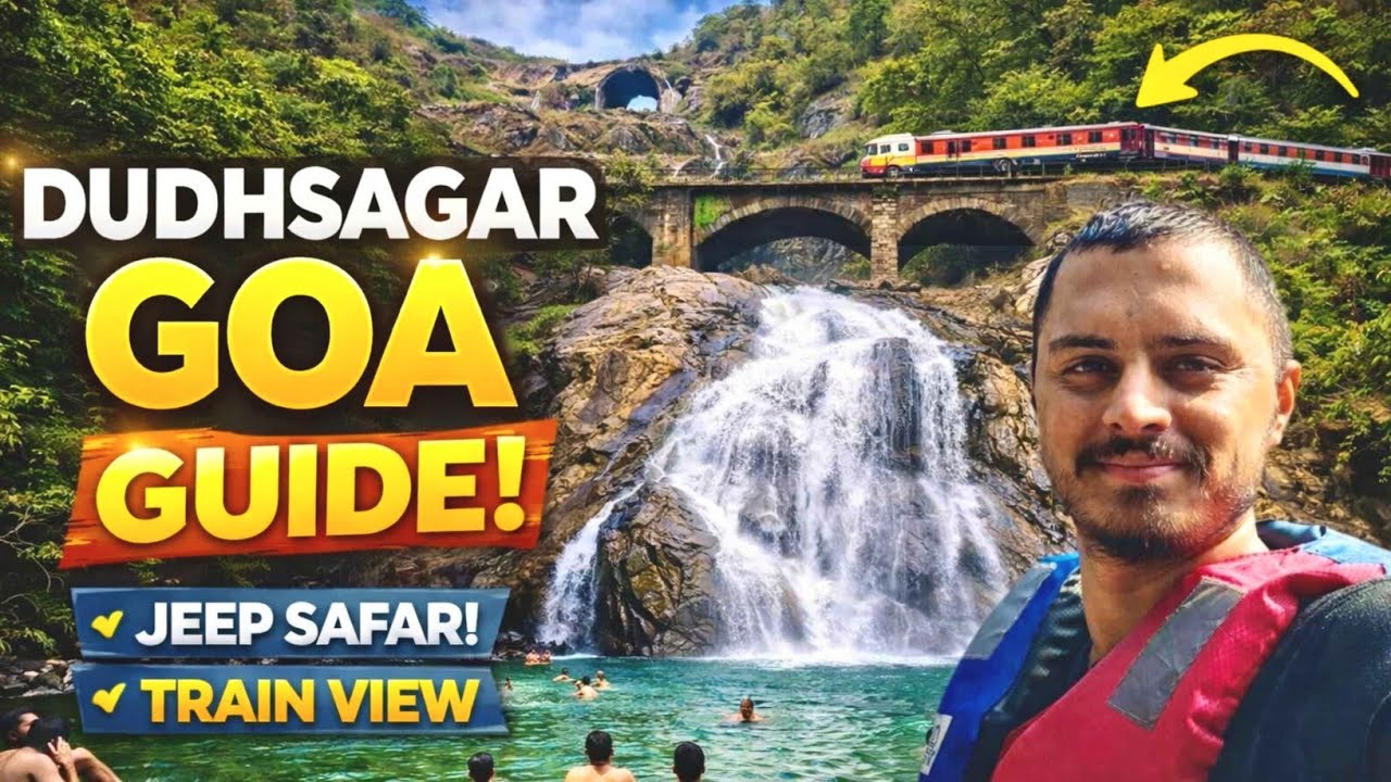 Dudhsagar Waterfalls Goa | Jeep Safari Journey + Train View | Full Guide in Kannada