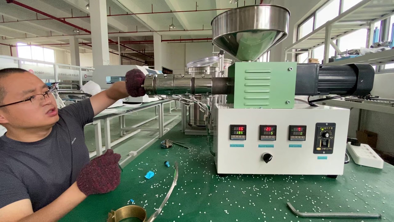 Часть 4: Экструдер SJ25 отремонтирован после экструзии ПЭТГ. Проблема с подачей гранул.