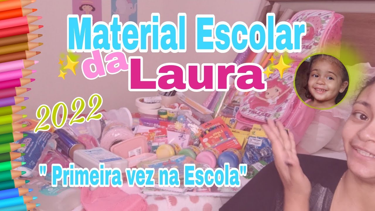 COMPRANDO O MATERIAL ESCOLAR DA LAURA 2022  *primeira vez na escola*