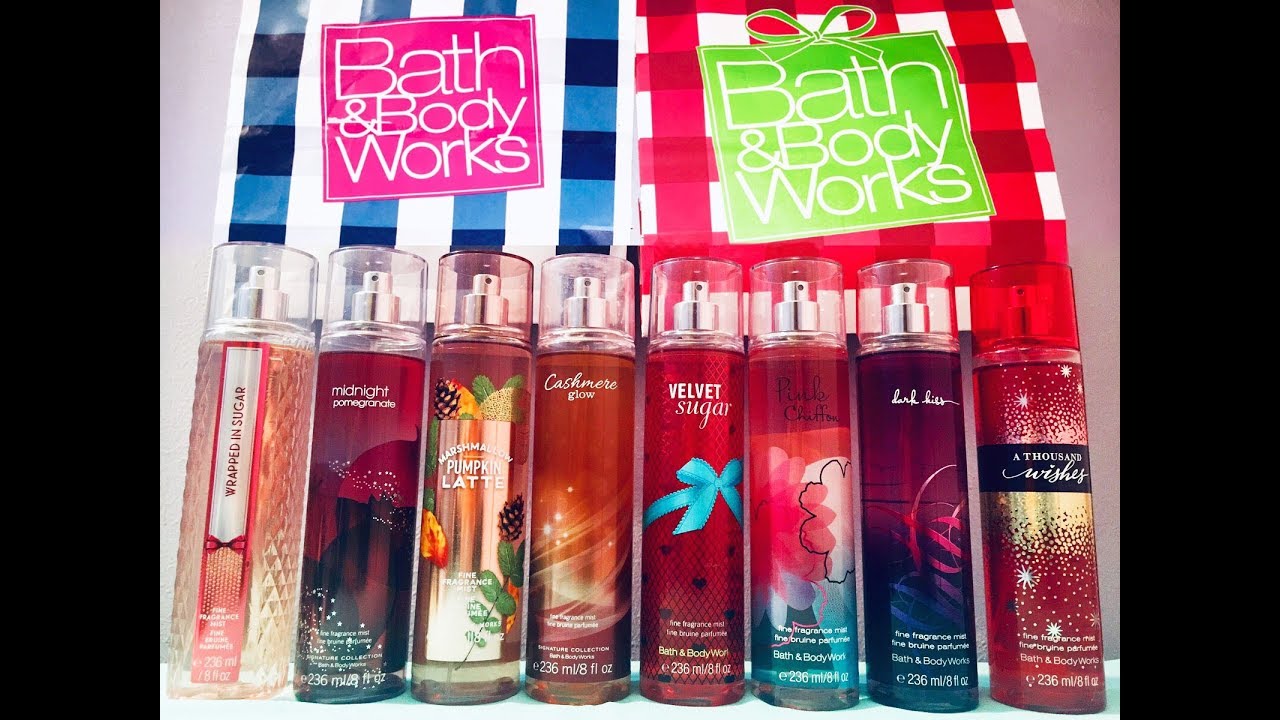 ميستات Bath & Body works 🍓🍡🍭 المفضله ليا وشرح ريحة كل ميست فيهم بالتفصيل 🧚‍♀️🌺