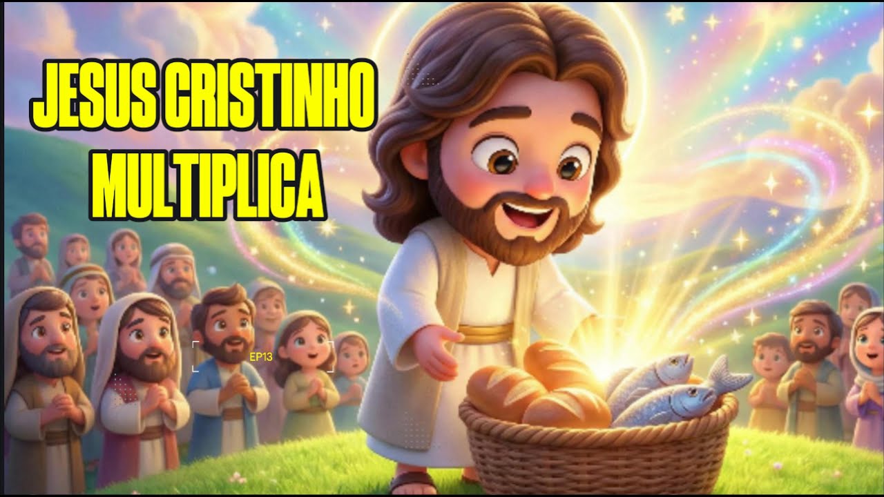 🍞🐟❤️ Jesus Cristinho Multiplica | Música Cristã Gospel Infantil | Pães e Peixes ❤️🐟🍞