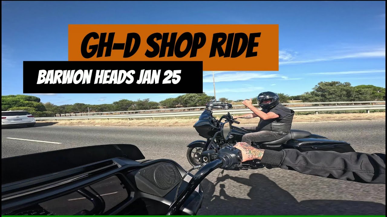 Geelong H-D Barwon heads shop ride - Jan 2025
