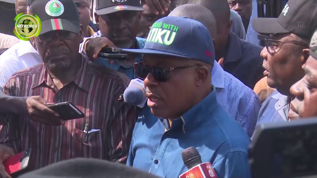 PDP LEADERS MARCH TO INEC OFFICE, PROTEST PRESIDENTIAL ELECTION