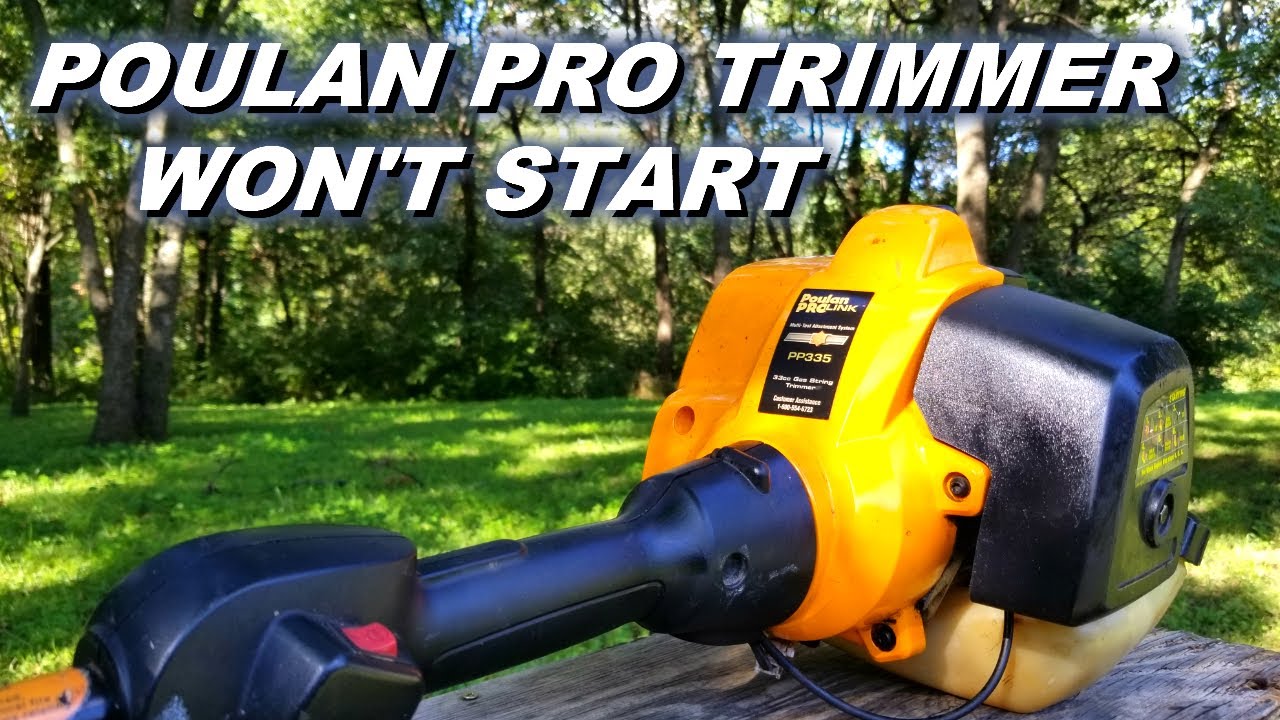 Poulan pro trimmer won't start