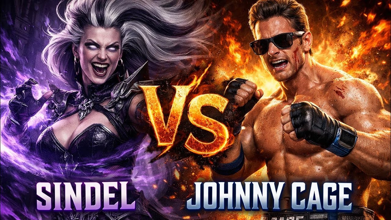 Johnny Cage vs Sindel 