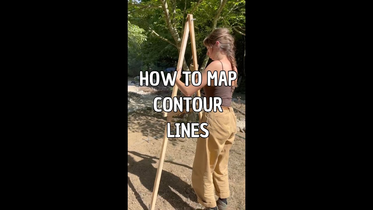 How to map contour lines using an A-frame