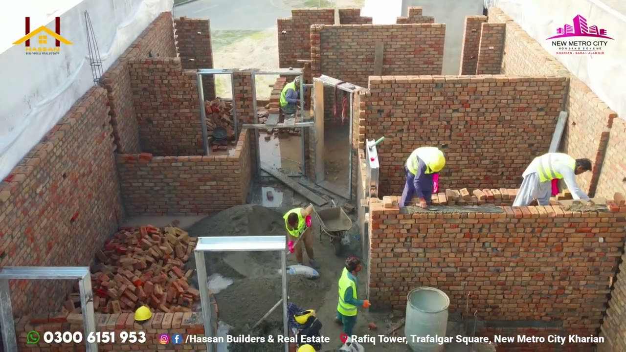 8 Marla House #114 | Latast Construction Update | Hassan Builders & Real Estate | New Metro City