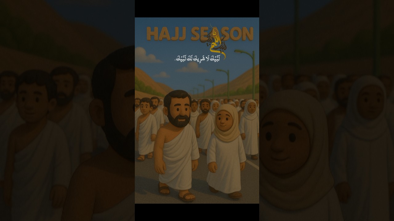 Hajj Special| Animation for kids| #hajj #aicartoon #eidforkids