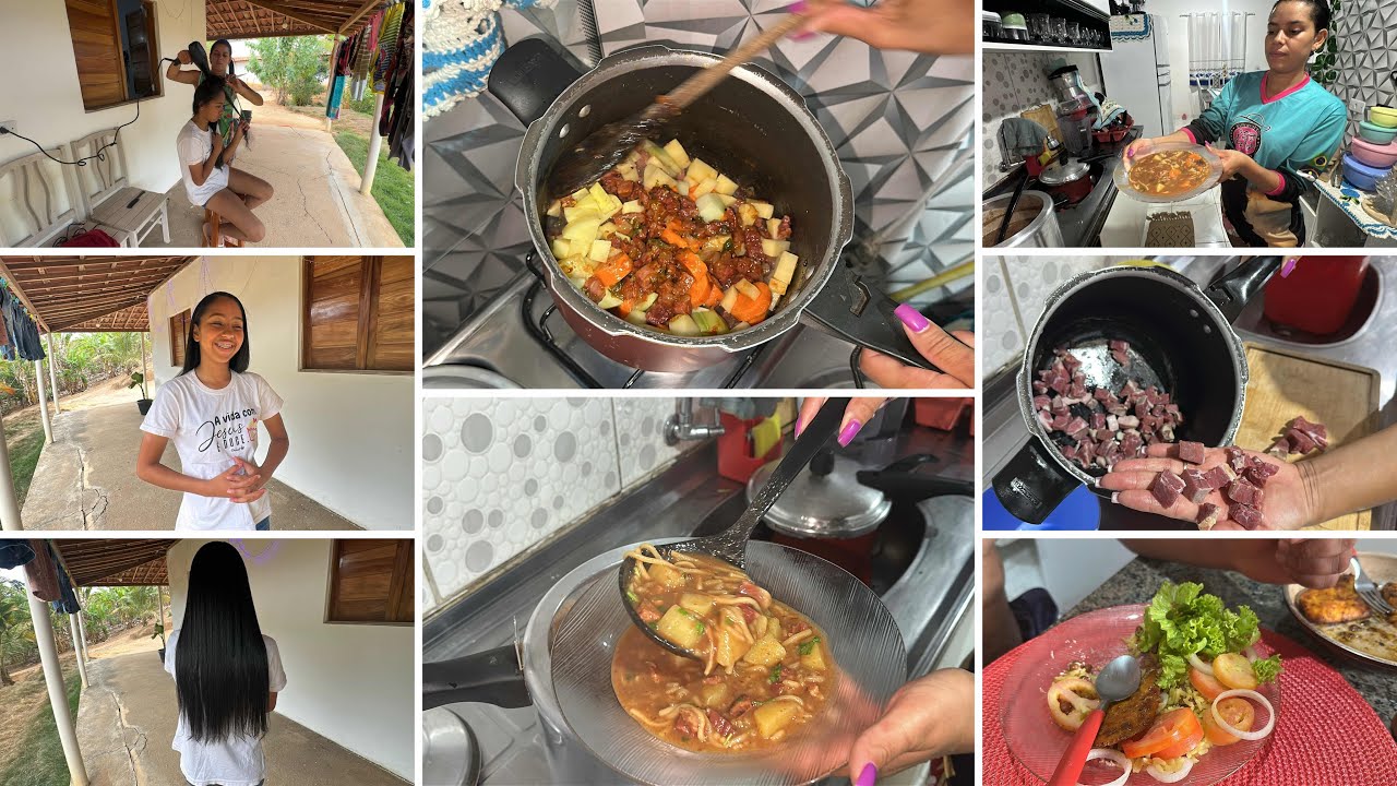 OQ FAZER QUANDO A COMIDA FICA SALGADA?😥QUASE PERDI A PANELADA DE SOPA! DEI UM TRATO NO CABELO DELA🤩