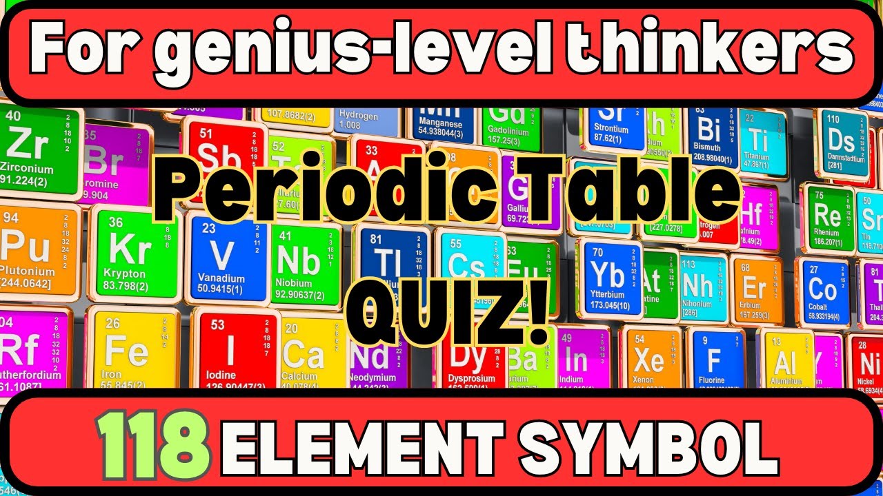Guess the Element! Periodic Table Quiz