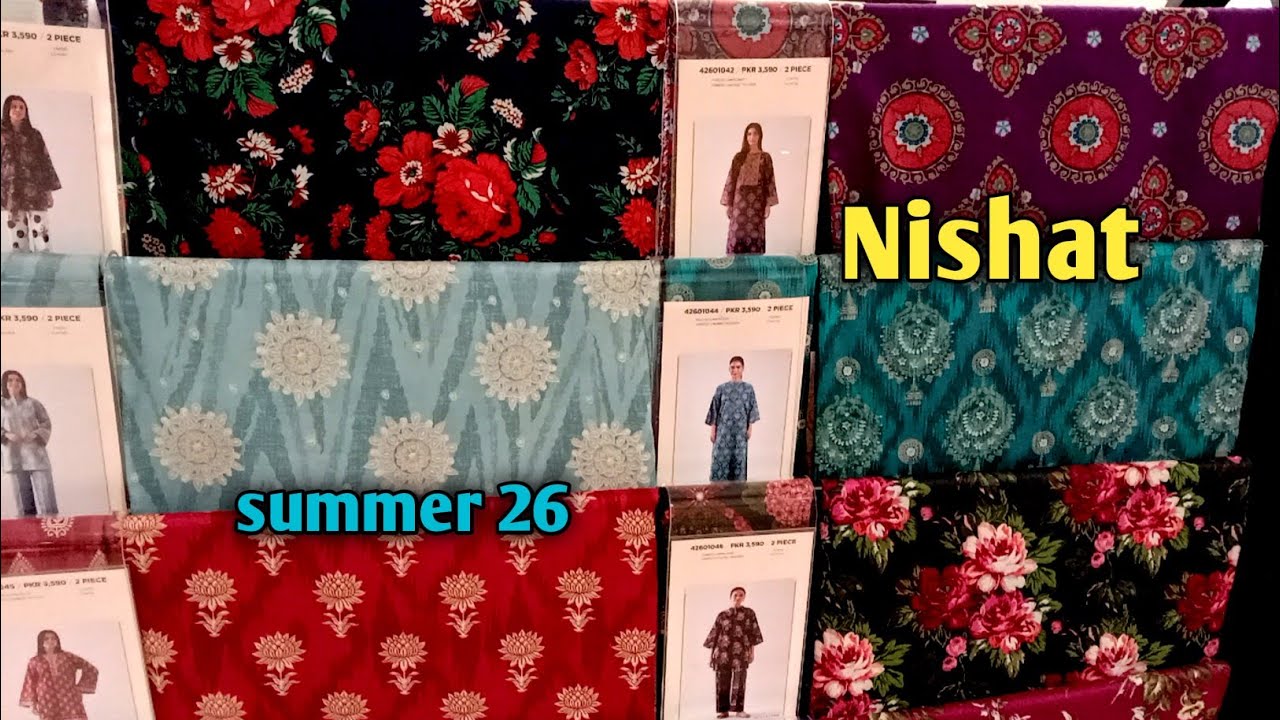 Nishat printed lawn collection 2026😍💥// nishat new lawn collection 2026🎈🎉