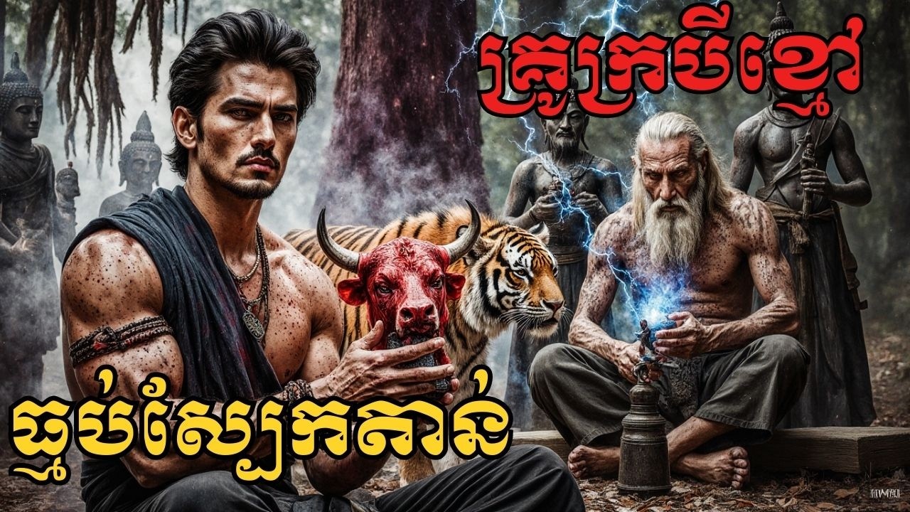 រឿងពេញ អាគមគ្រូក្របីខ្មៅ ធ្មប់ស្បែកតាន់ (ចប់) ខ្មោចខ្លាំងខ្លា ញ័រស្លុត!