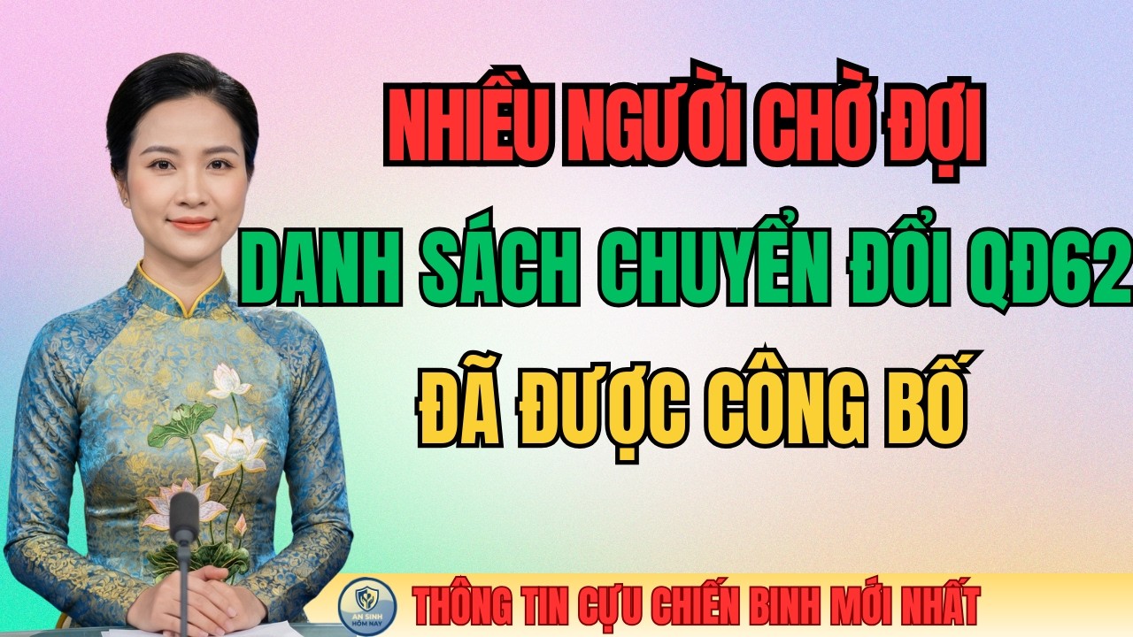 NHIỀU NGƯỜI CHỜ ĐỢI: Danh Sách Chuyển Đổi QĐ62 Đã Được Công Bố