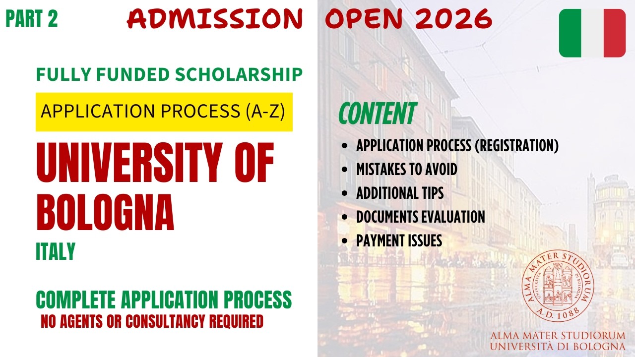 University of Bologna 2026 | Complete Admission Process + Tips + Mistakes to Avoid (Urdu/Hindi)