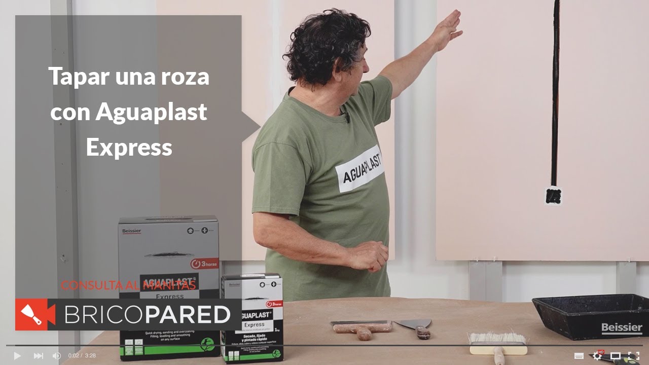 Tapar una roza con Aguaplast Express