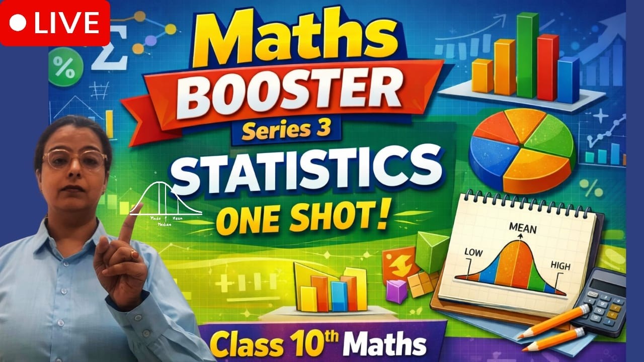 LIVE 🔴 Statistics Without Confusion 🔥 | Class 10 Maths Board Prep 2026 #learnatscholar  #livemaths