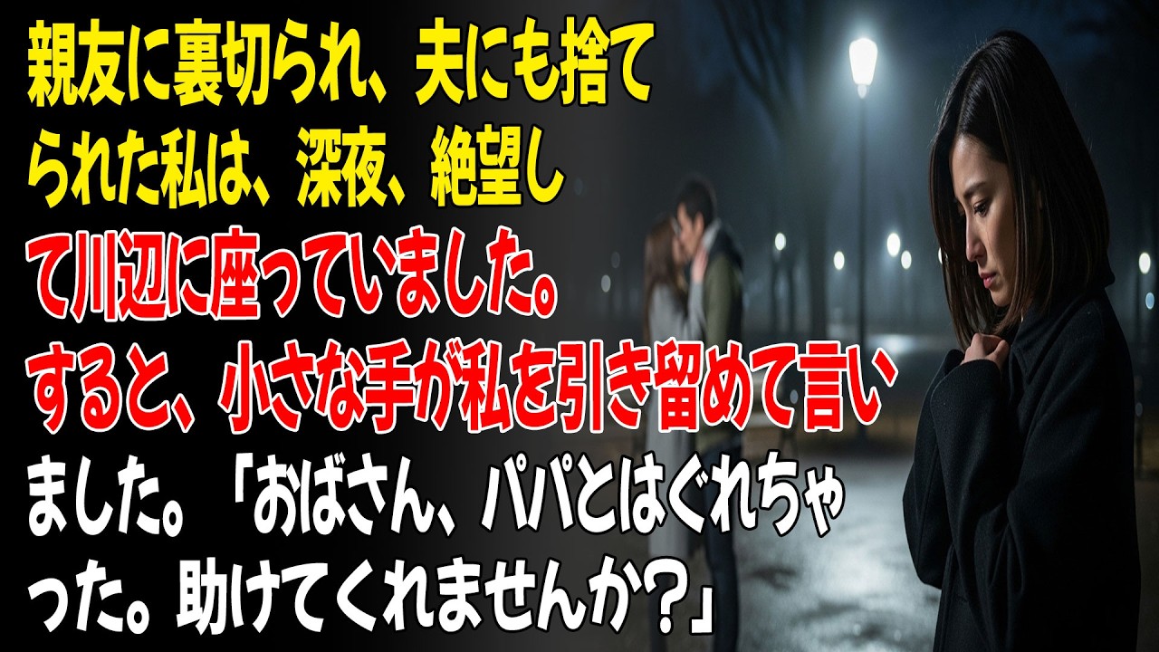 💕親友に裏切られ、夫に捨てられた私。川辺で出会った迷子の一言が、運命を変えました。😮...ㅣ黄昏恋ㅣ老後の物語ㅣ再婚