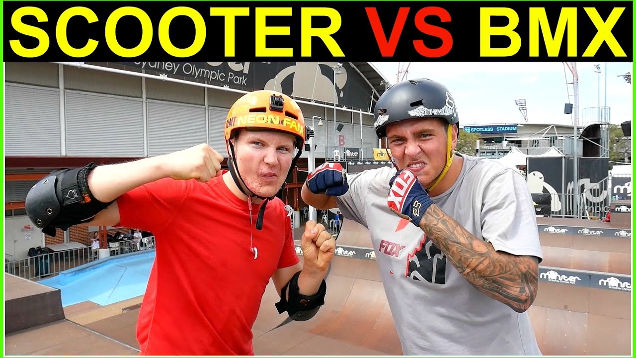 SCOOTER VS BMX!!! *WHO WINS ??*