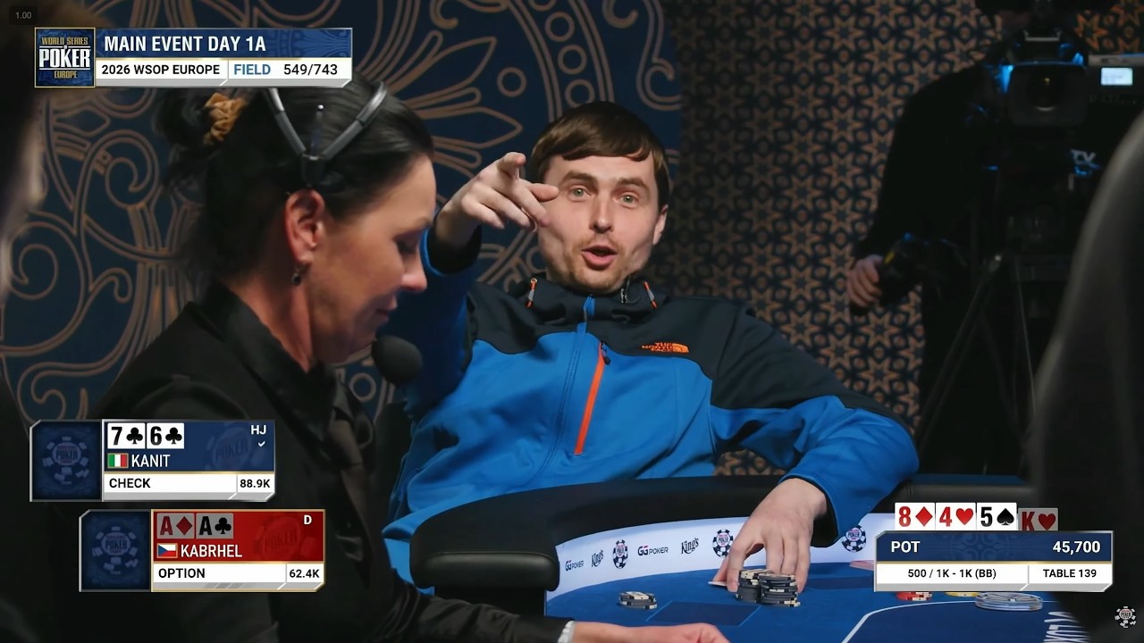 Лучшие раздачи WSOP Europe Main Event &mdash; День 1A