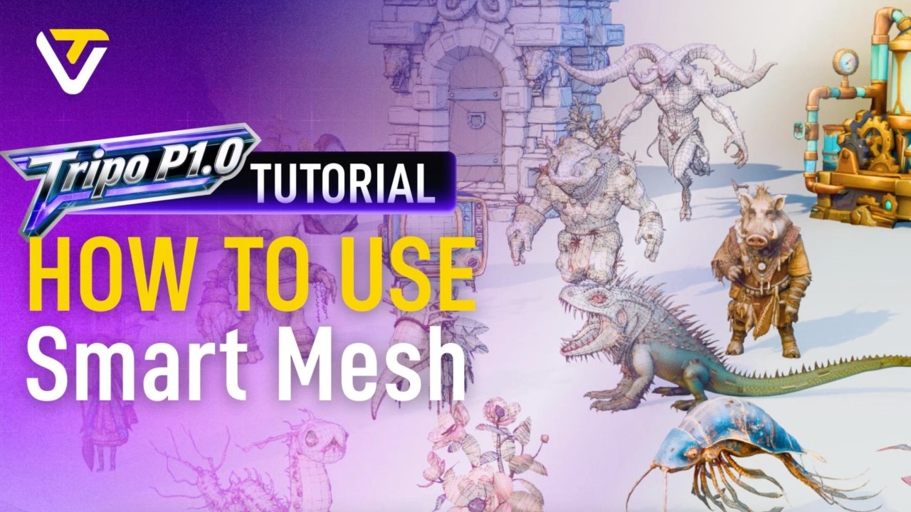 Tripo P1.0  How To Use Smart Mesh