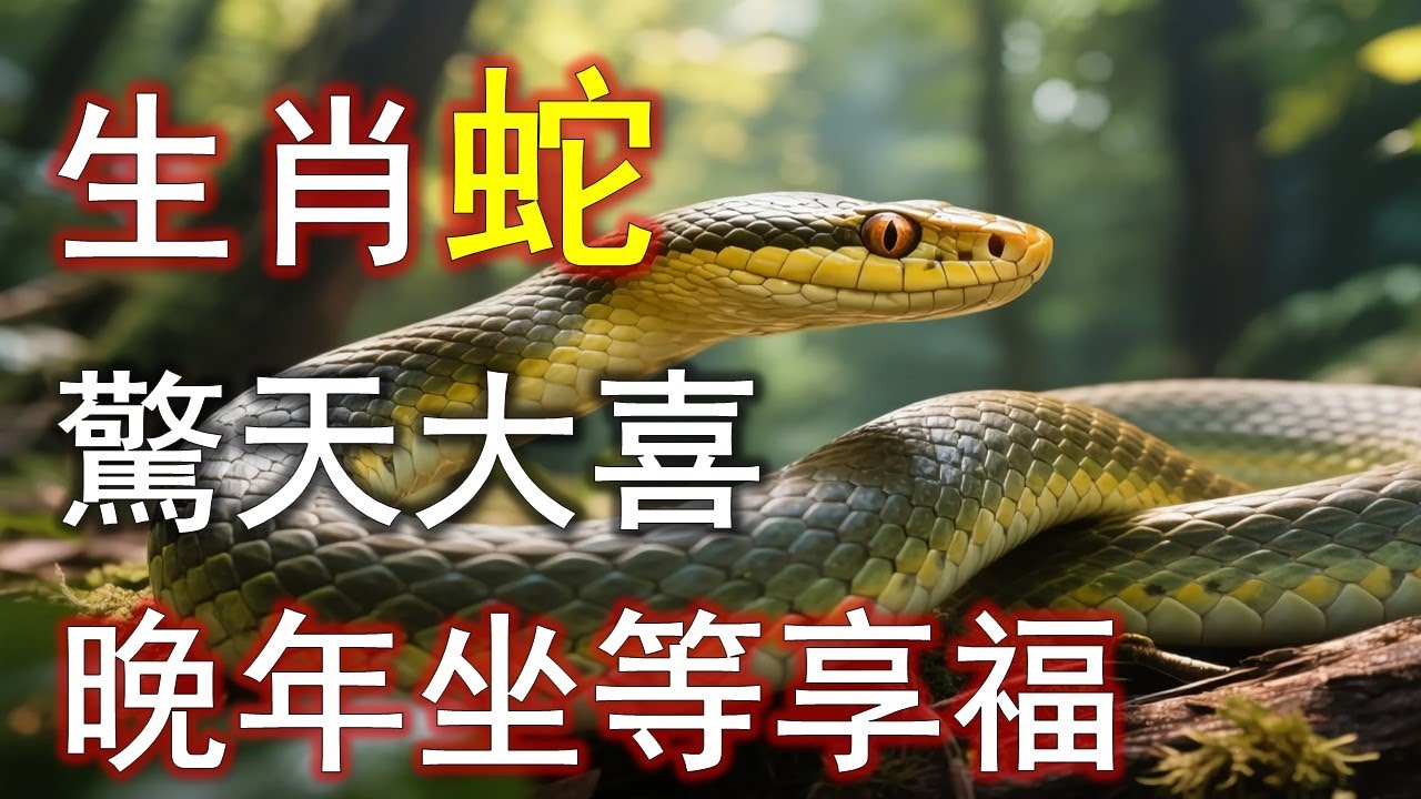 屬蛇人，2026一到，驚天大喜！財運爆棚，晚年坐等享福。#生肖蛇#屬蛇#1953 蛇#1965 蛇#1977 蛇