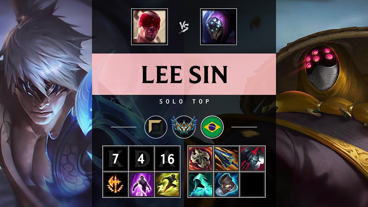 Lee Sin Top vs Jax - BR Challenger Patch 25.16