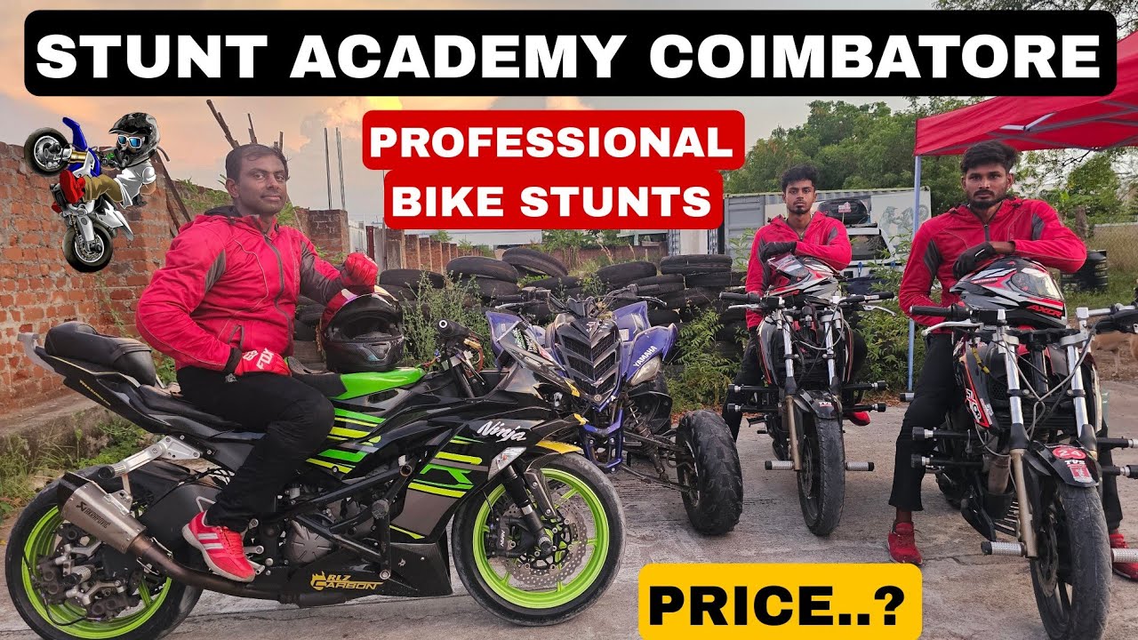 HOW TO LEARN PROFESSIONAL BIKE STUNTS..? | ZX6R SUPERBIKE | STUNT ACADEMY COIMBATORE | ARK Diaries