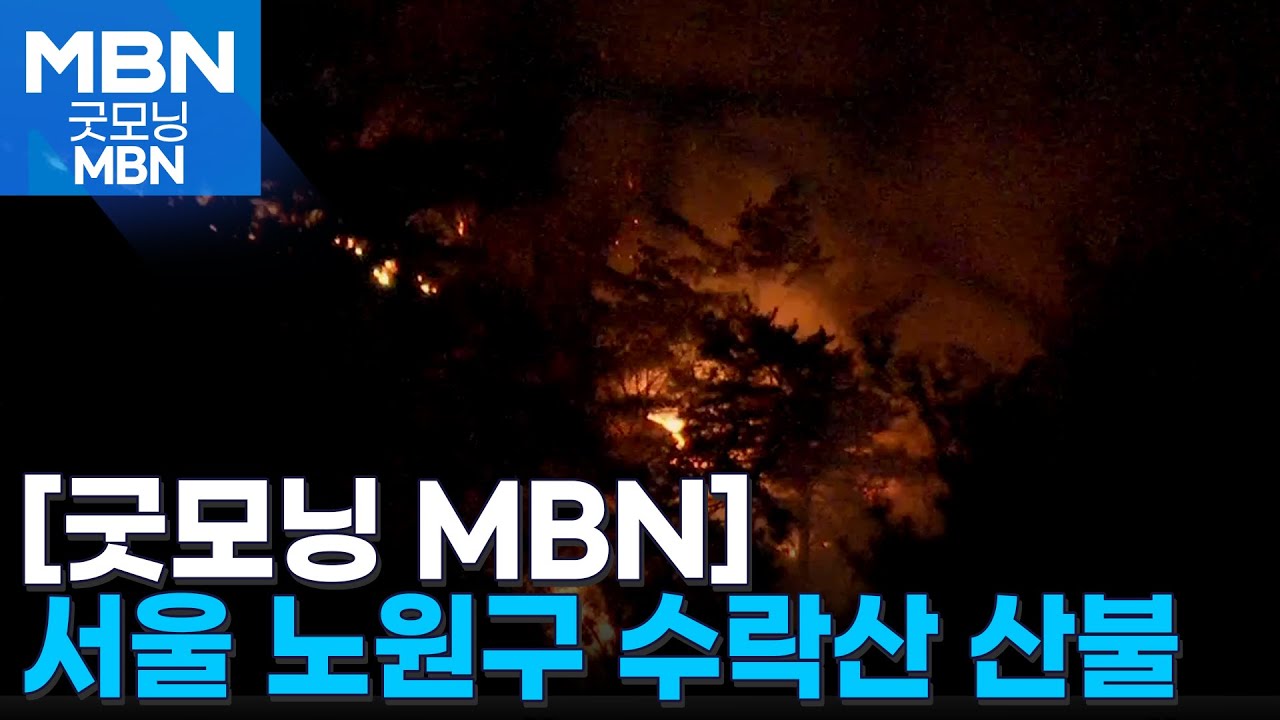 서울 노원구 수락산 산불…밤샘 진화작업 [굿모닝 MBN]