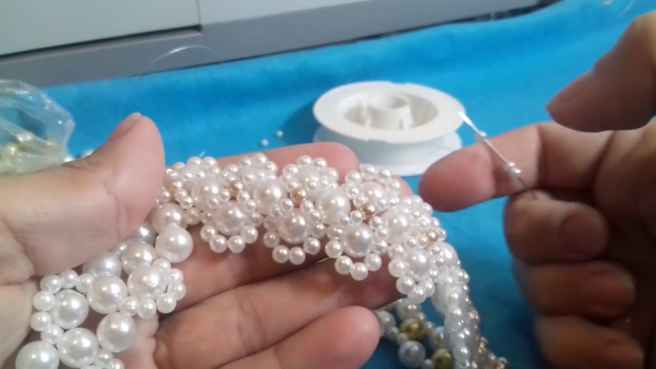 Trama de Perola para ano novo (parte 1) - trama de perla para el año nuevo -pearl weave for new year