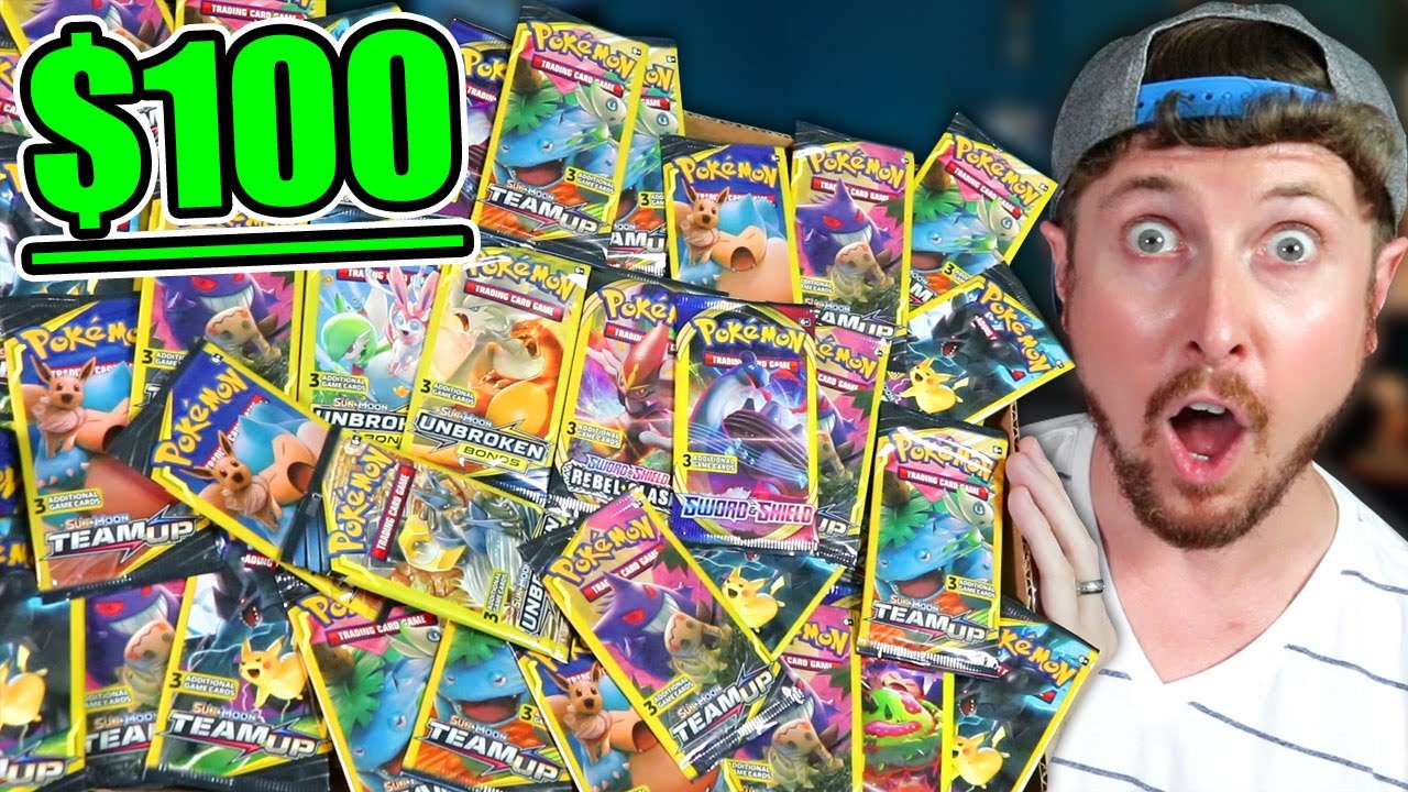 WHATS INSIDE $100 OF DOLLAR TREE POKEMON PACKS??? Opening Ultra Rare Cards