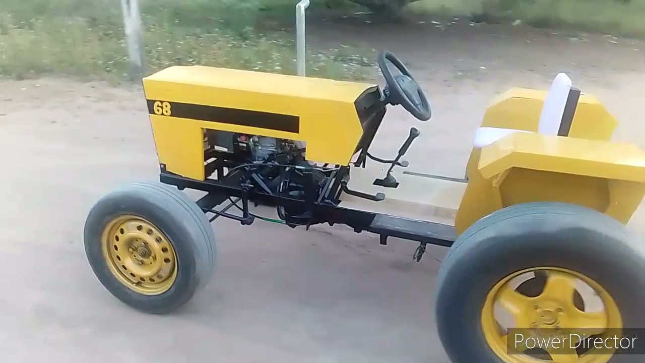 trator caseiro com motor estacionario