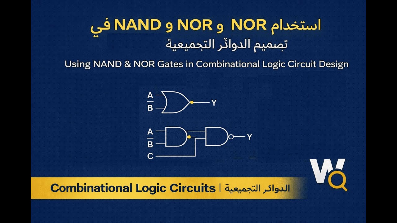 استخدام بوابات NAND و NOR في تصميم الدوائر المنطقية التجميعية Using NAND & NOR Gates in CLC Design