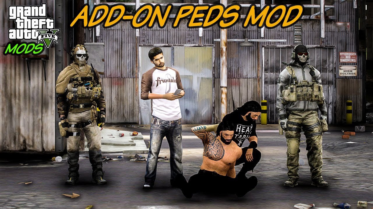 GTA5 with Add-On Ped Mod|how to install gtav add-on peds mod|@LEGENDGUYGAMER22