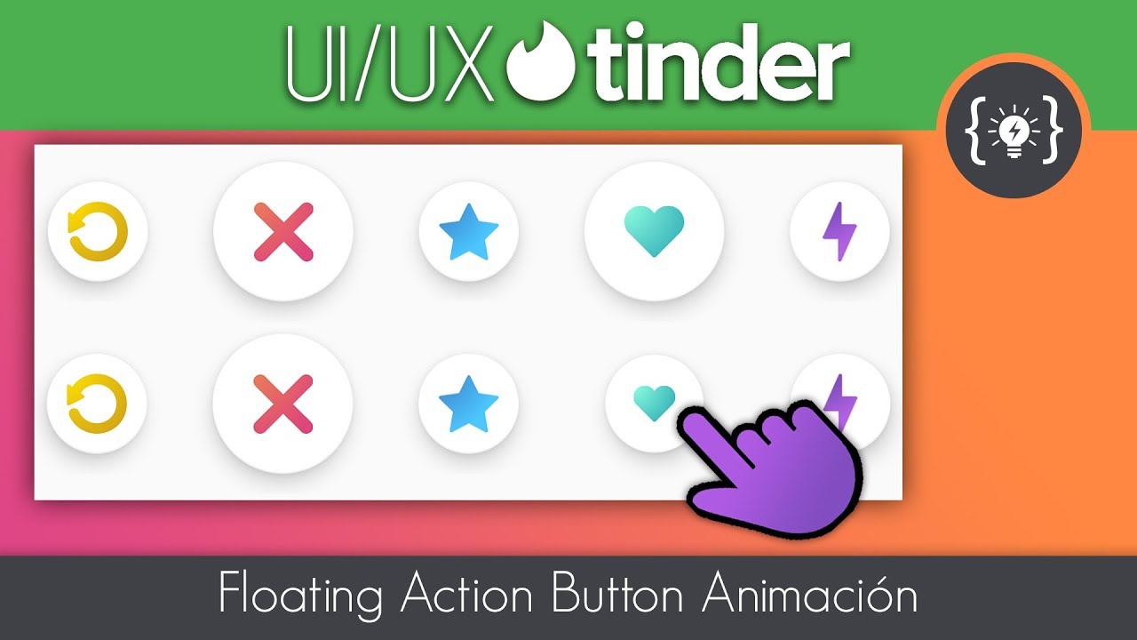 Tinder UI/UX - Floating Action Button Animation - Android Studio