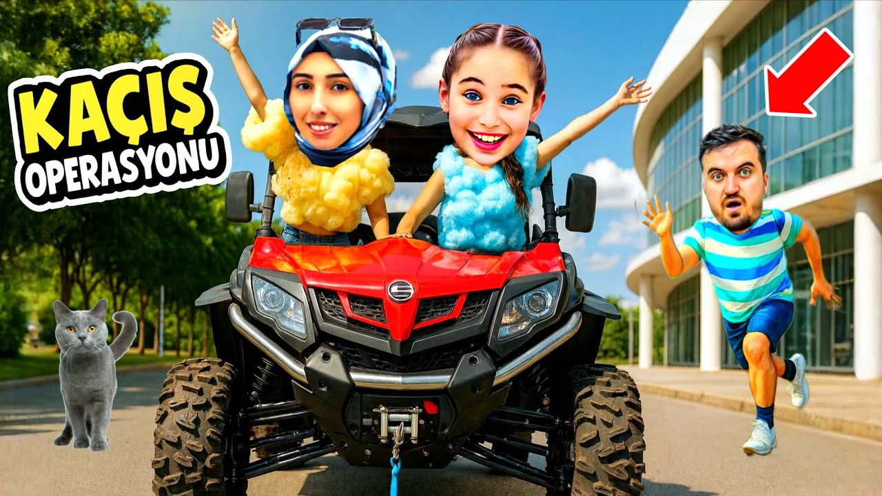 ELİF VE ANNESİ ATV İLE GÜVENLİKTEN KAÇIŞ ‼️