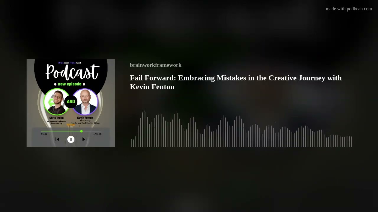 Fail Forward: Embracing Mistakes in the Creative Journey with Kevin Fenton