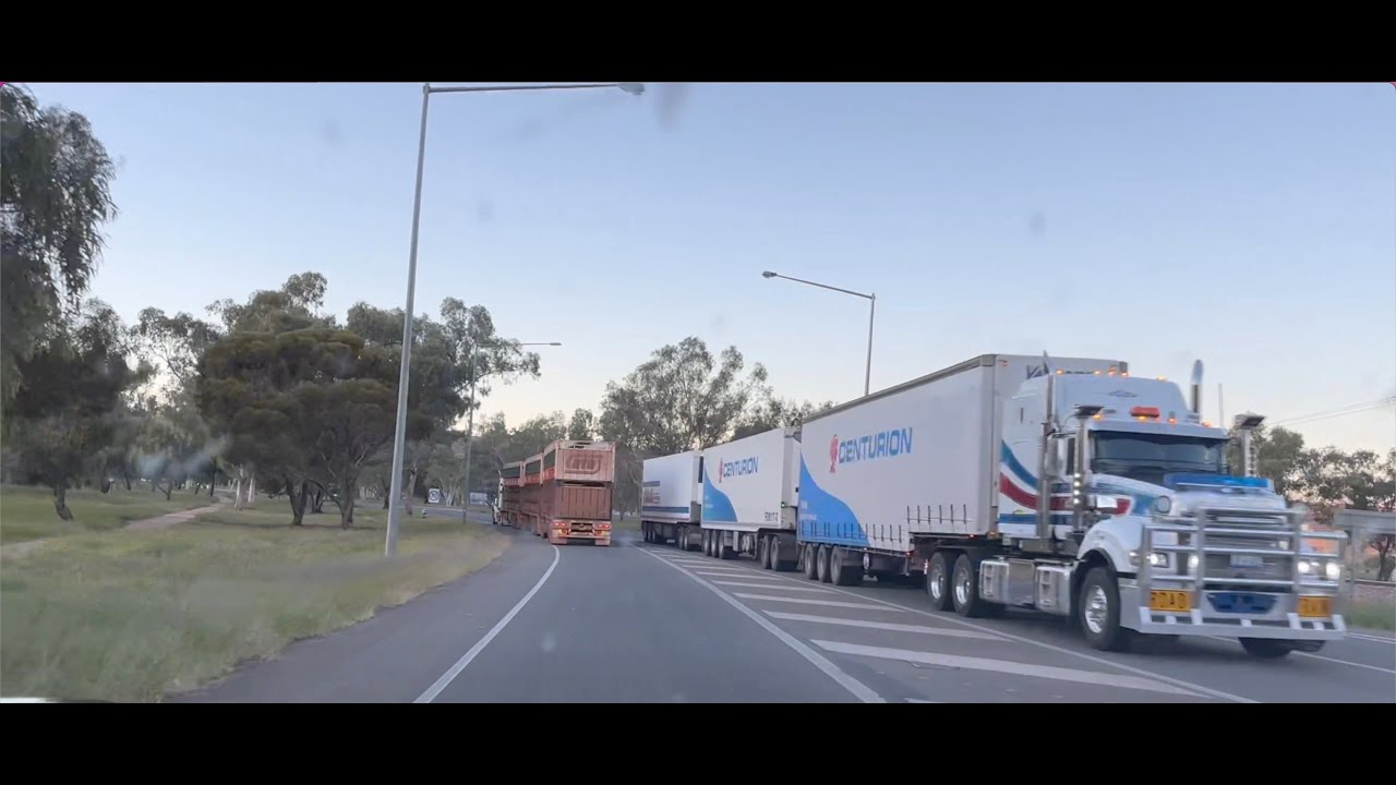 Triple Road Train and Livestock Transporters. Australia 🇦🇺 #roadtrains #goprohero11 #australia