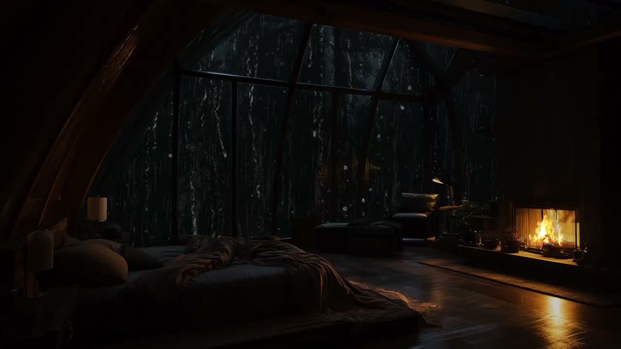Midnight Study Hours | Gentle Rain and Calm Ambient Sounds