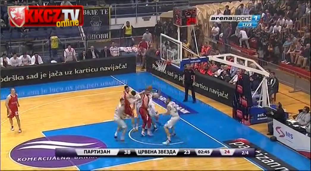 KK Partizan : Crvena zvezda Telekom 82:54 | Ceo meč [Playoff Superlige prvi meč | 5.6.2013]